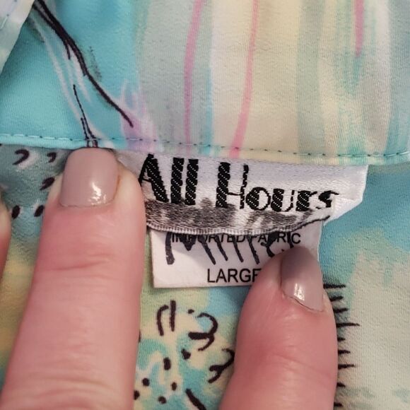 Vintage Button Up Roll Tab Blouse - Picture 7 of 7